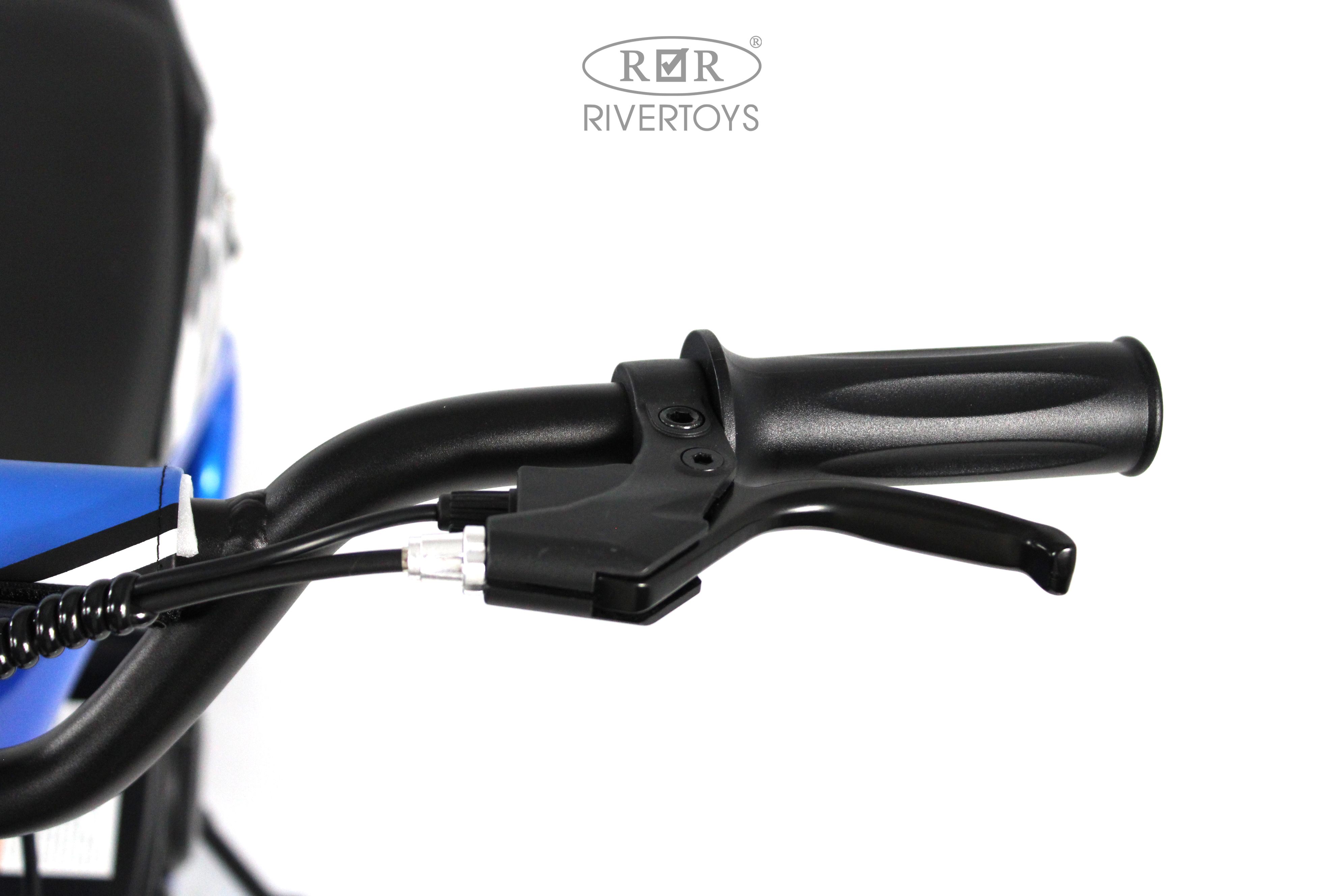 Электромотоцикл RIVERTOYS A001AA-MOTO-BLUE - фото 16