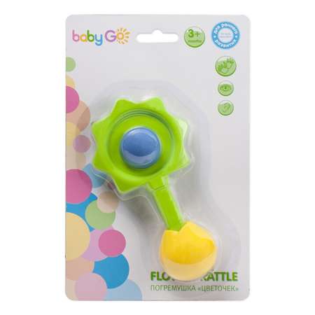 Игрушка BabyGo погремушка Цветочек