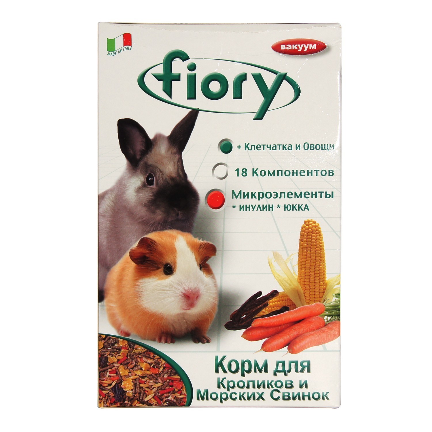 Корм для морских свинок и кроликов Fiory Conigli e cavie 850г - фото 2