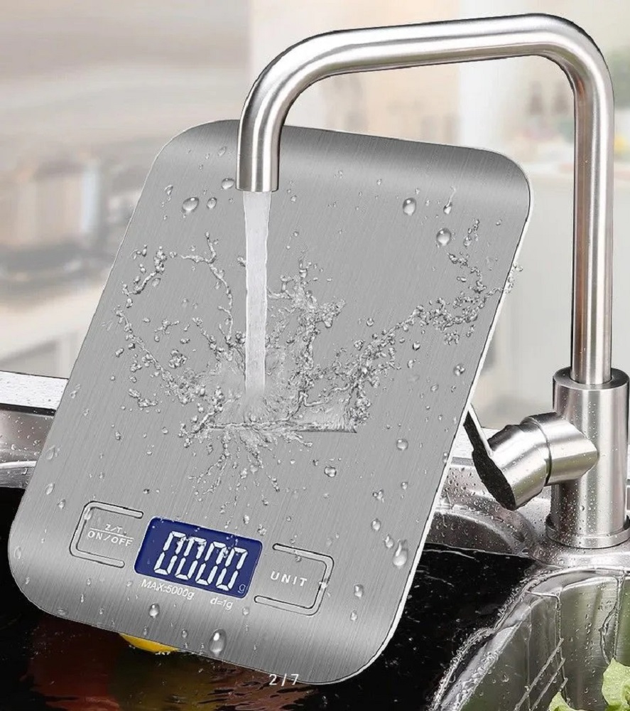 Кухонные весы электронные CASTLELADY до 10 кг нержавеющая сталь - фото 7