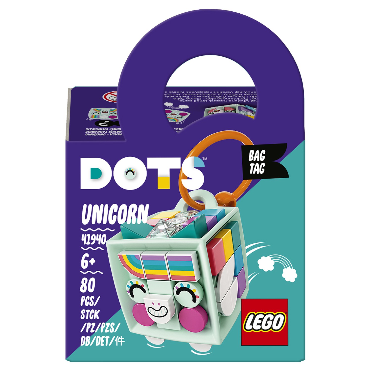 Конструктор LEGO DOTS Брелок для сумки Единорог - фото 2