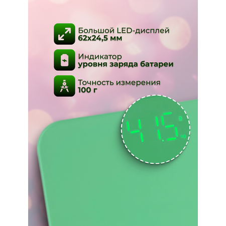 Электронные весы EVMEDIX 180 кг зеленые