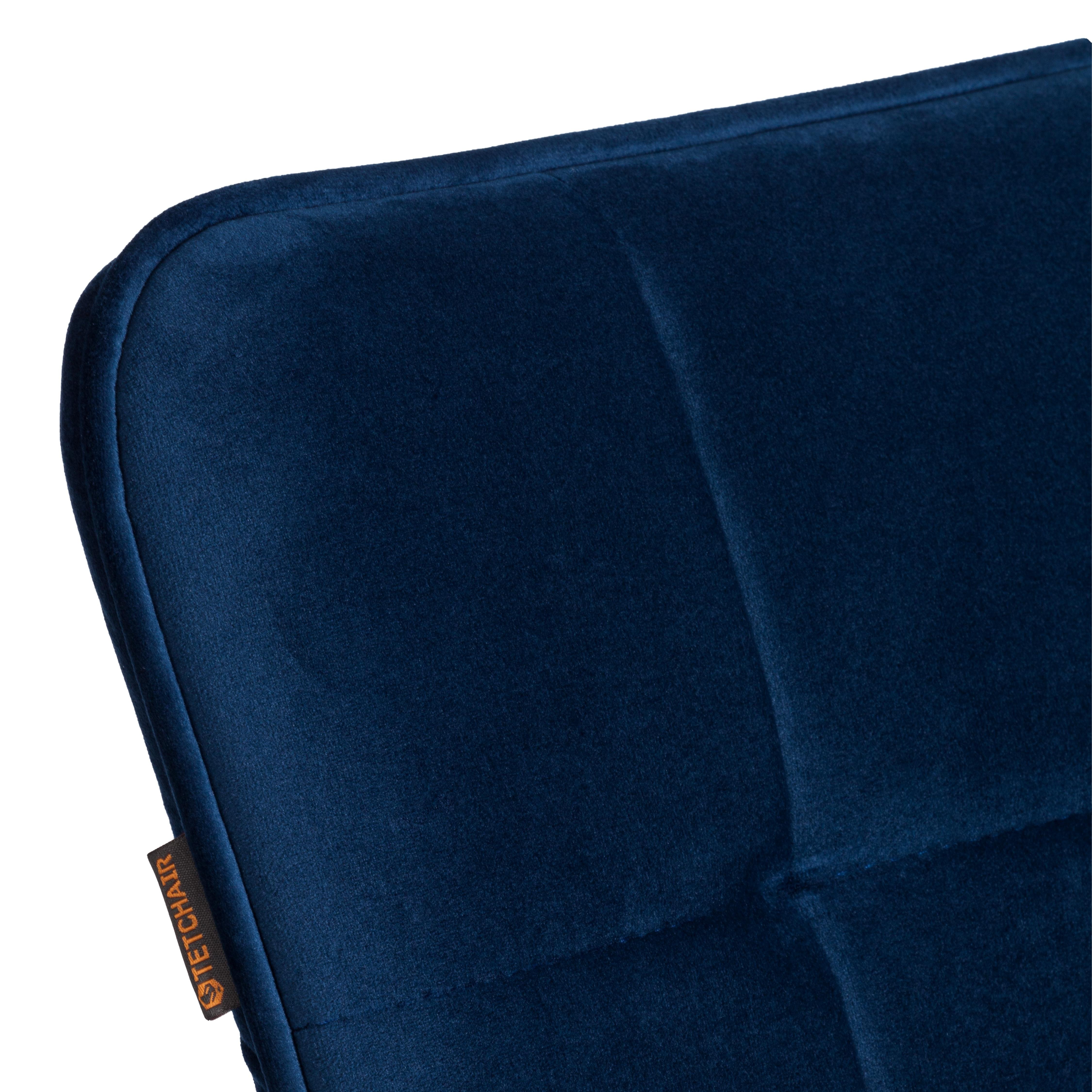 Стул TETCHAIR Bari LT велюр, синий 2 шт. - фото 12