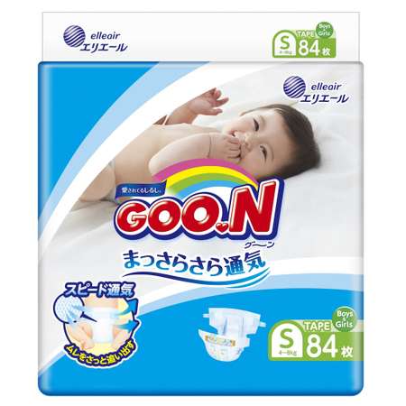 Подгузники Goon S (4-8 кг) 84 шт.