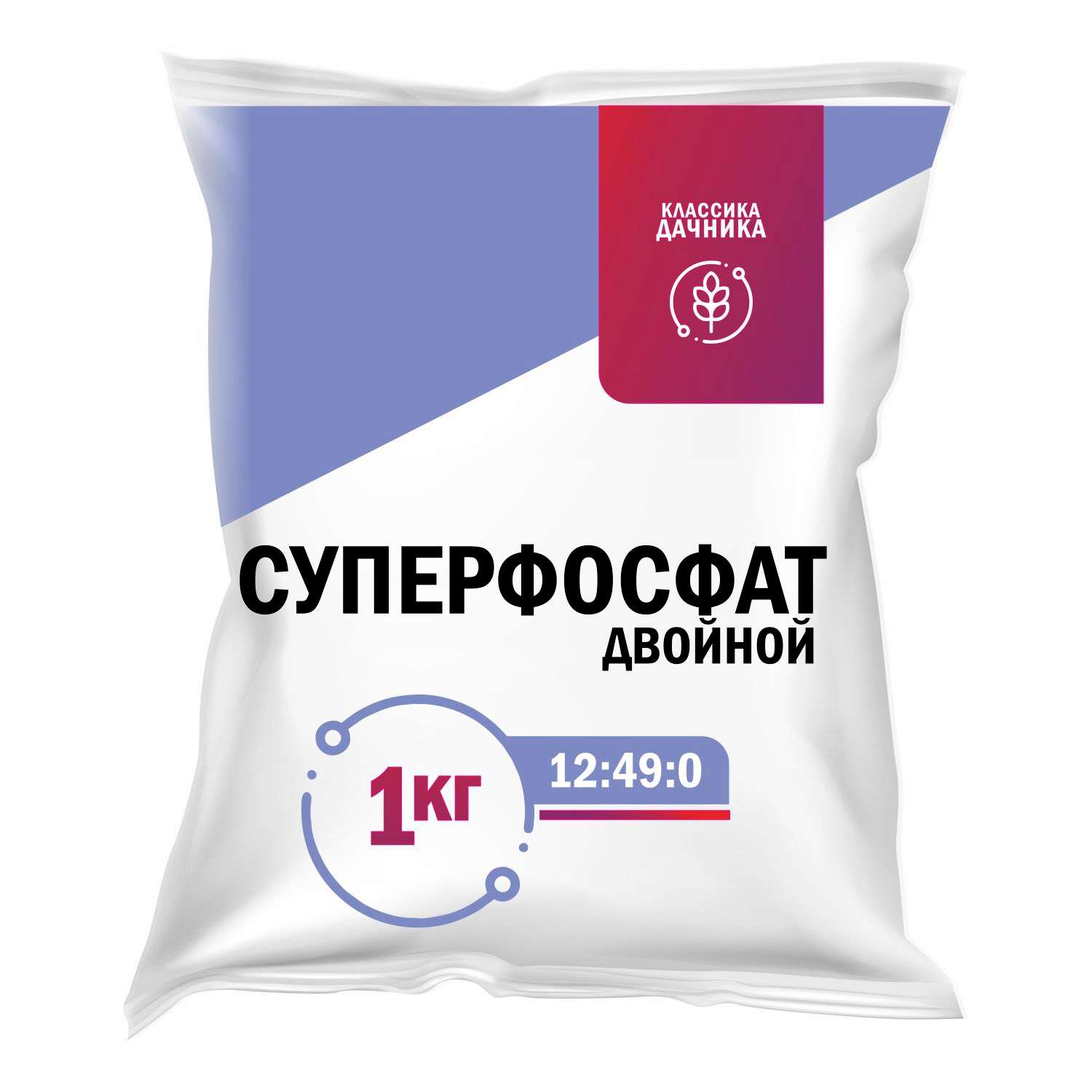 Удобрение минеральное НОВ-АГРО Суперфосфат двойной азотсодержащий 1кг - фото 1