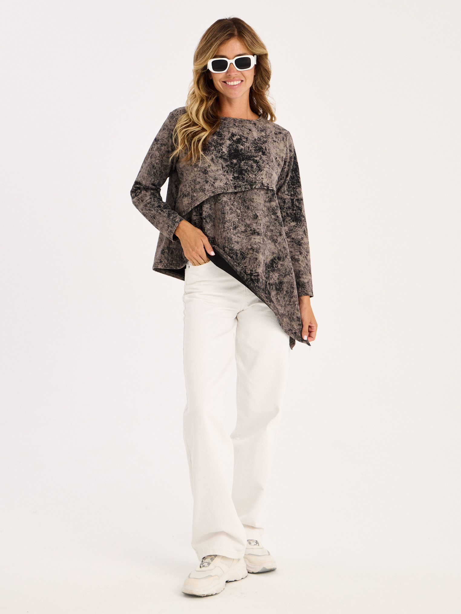 Лонгслив для кормящих варенка Proud Mom ЛОГР-0500-вар_черный - фото 6