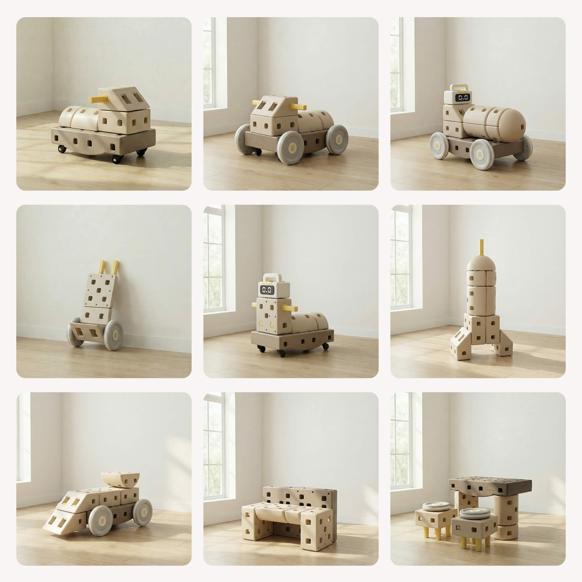 Конструктор UNIX Kids Робот с музыкальным блоком 44 дет. - фото 7