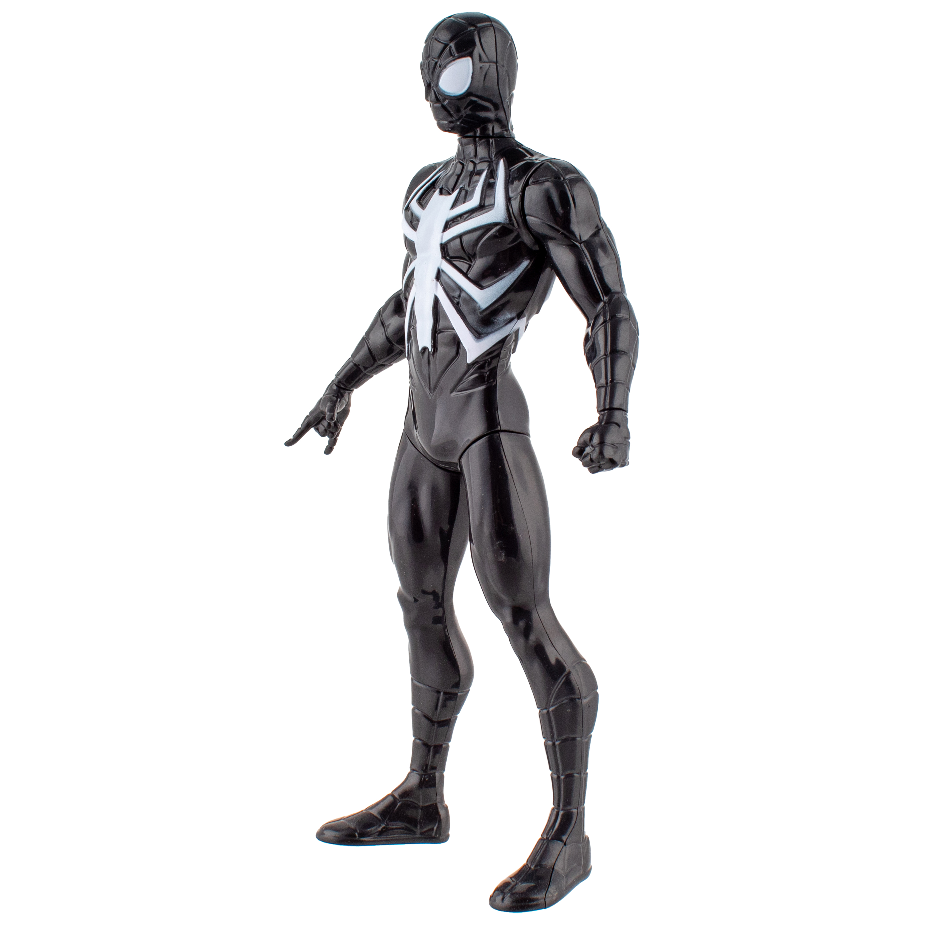 Фигурка KiddiePlay Чёрный Спайдермен с движущимися конечностями 23см - фото 6