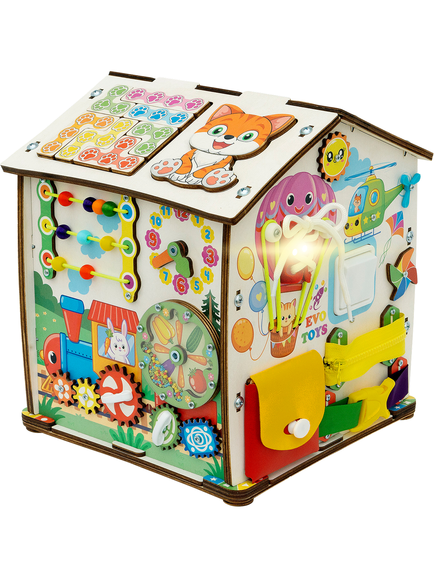 Игрушка Evotoys бизиборд Лапки - фото 24
