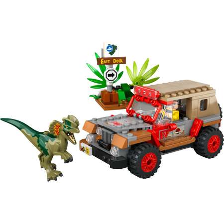 Конструктор LEGO Jurassic World Dilophosaurus Ambush блочный