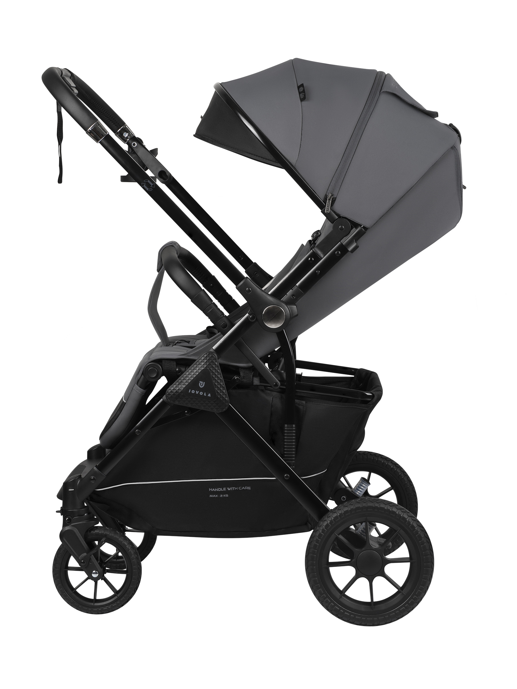 Коляска прогулочная JOVOLA Magma Plus темно-серый - фото 19