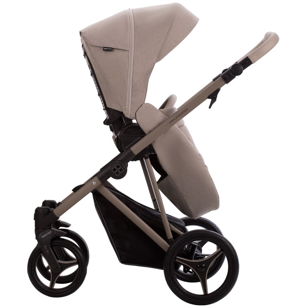 Коляска 2в1 Bebetto Pelpasso 01 Kaszmir св.бежевый бежевый - фото 12