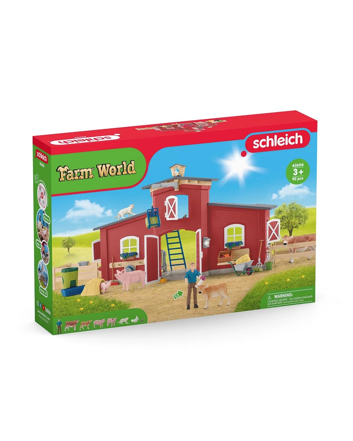 Игровой набор SCHLEICH Red Barn with Animals an - фото 4