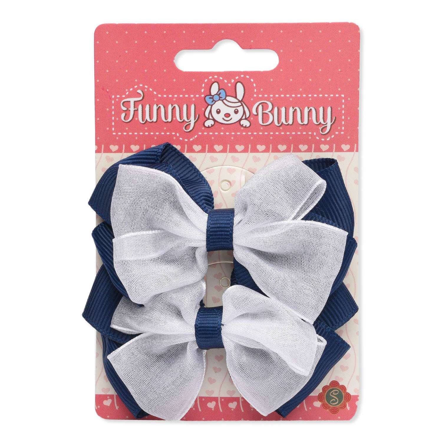 Зажим FUNNY BUNNY для волос 2 штуки DCH2-14 - фото 1