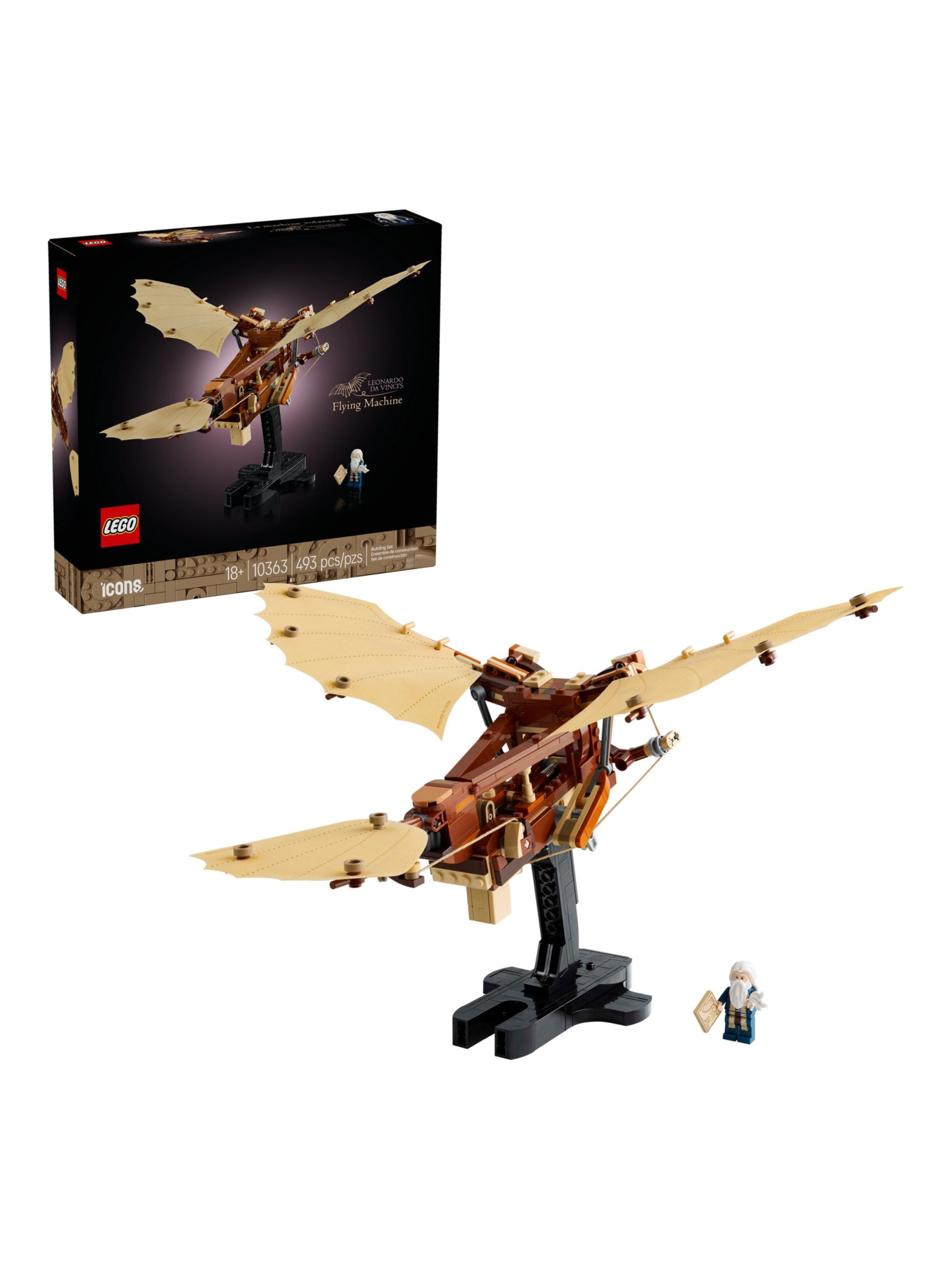 Конструктор LEGO Icons Машина Леонардо Да Винчи 493 дет. - фото 5
