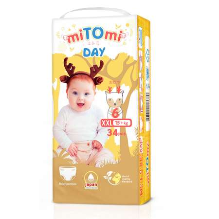 Трусики miTOmi Day XXL 34 шт.