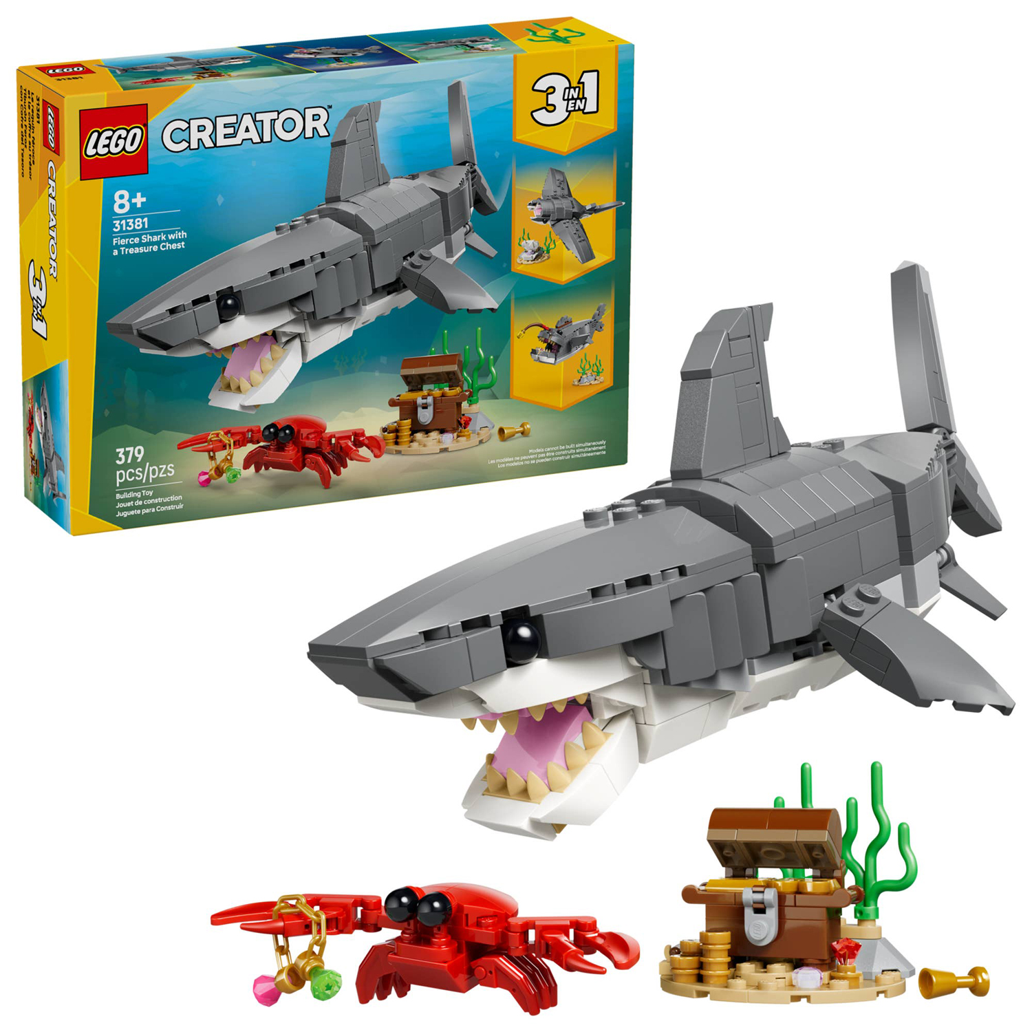 Конструктор LEGO Creator Акула с сундуком 379 дет. - фото 1