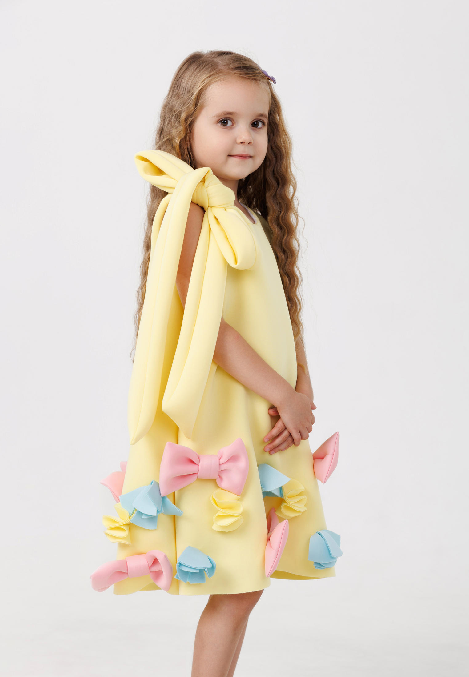 Платье Niffario TFPC20109W01-желтый - фото 2