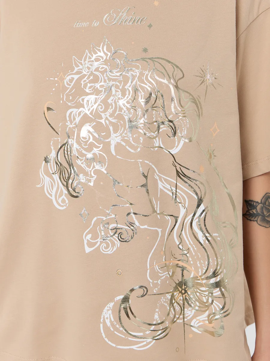 Пижама Mark Formelle (Марк Формэль) 592600/песочный +звезды на песочном - фото 10