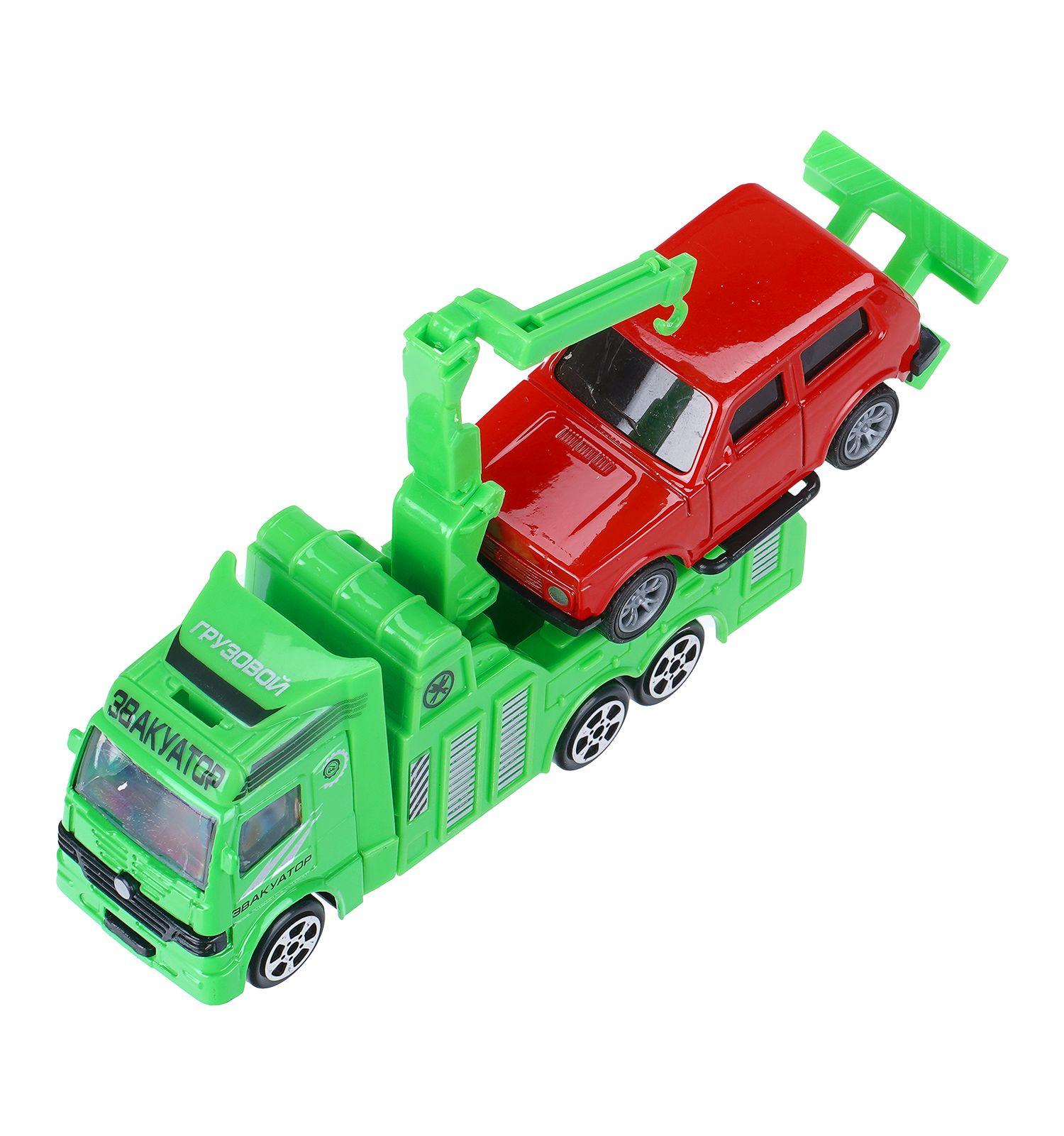 Игровой набор Технопарк LADA 4х4 +Эвакуатор 416407 - фото 6