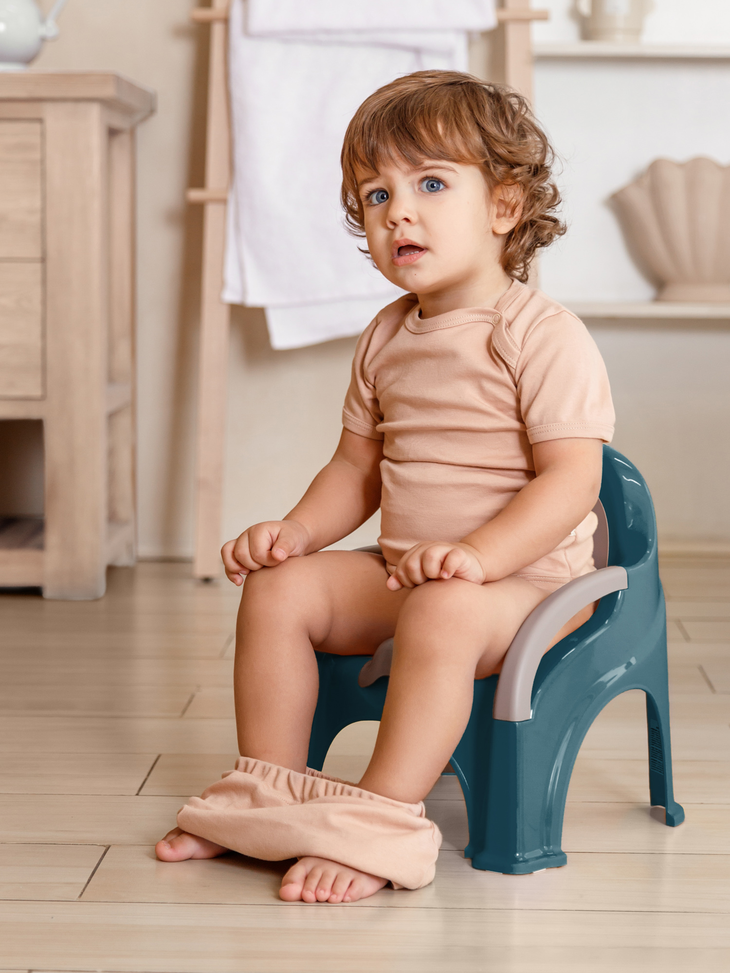 Горшок Amarobaby Baby chair стульчик бирюзовый - фото 8