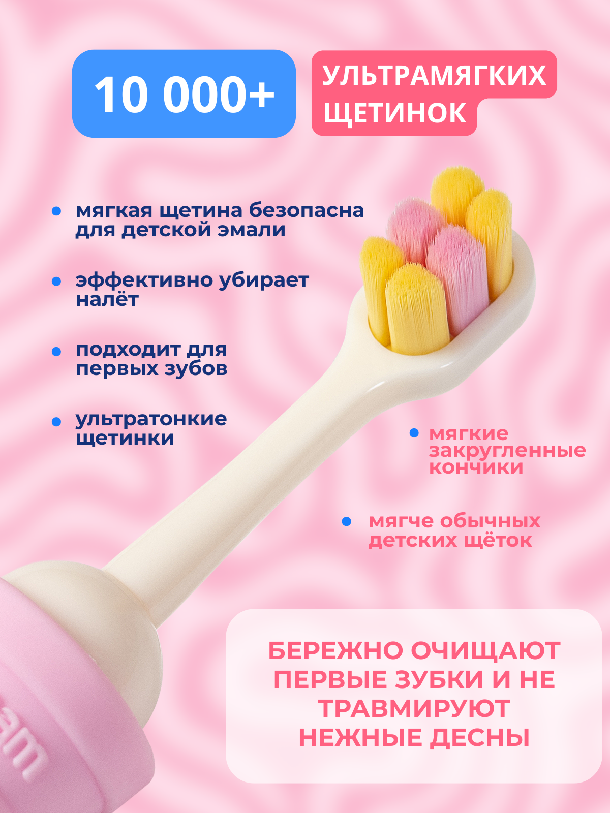 Зубная щетка классическая Чистый Зуб от 0 лет 1 шт. - фото 2