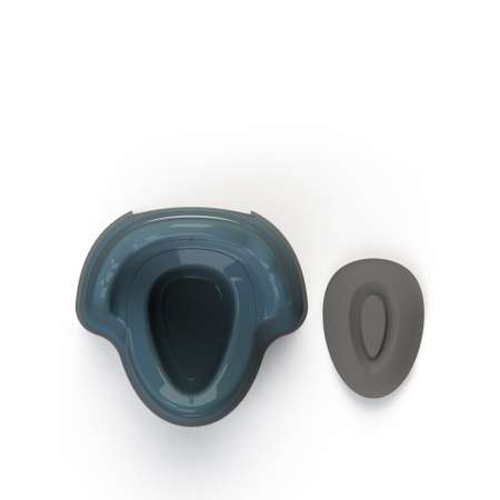 Горшок детский с крышкой Amarobaby Ergonomic бирюзовый