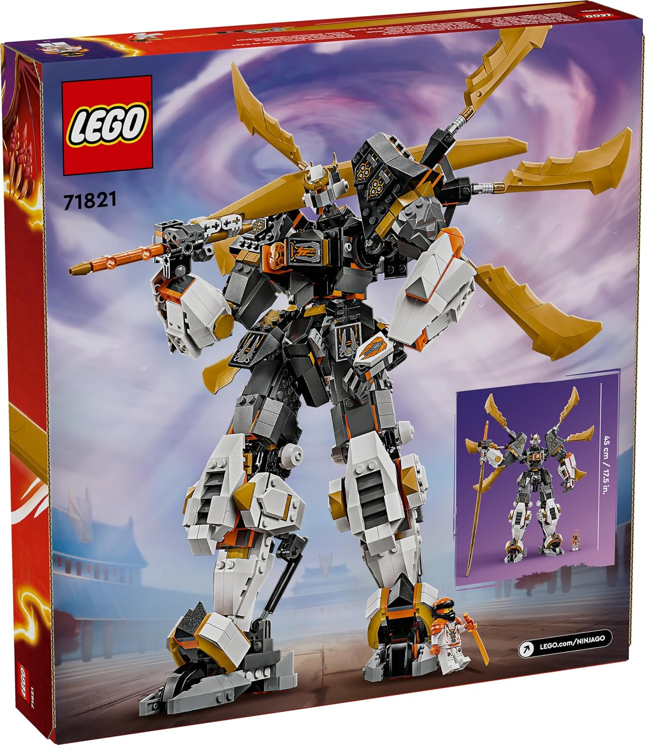 Конструктор LEGO NINJAGO Робот-Титановый дракон Коула блочный - фото 4