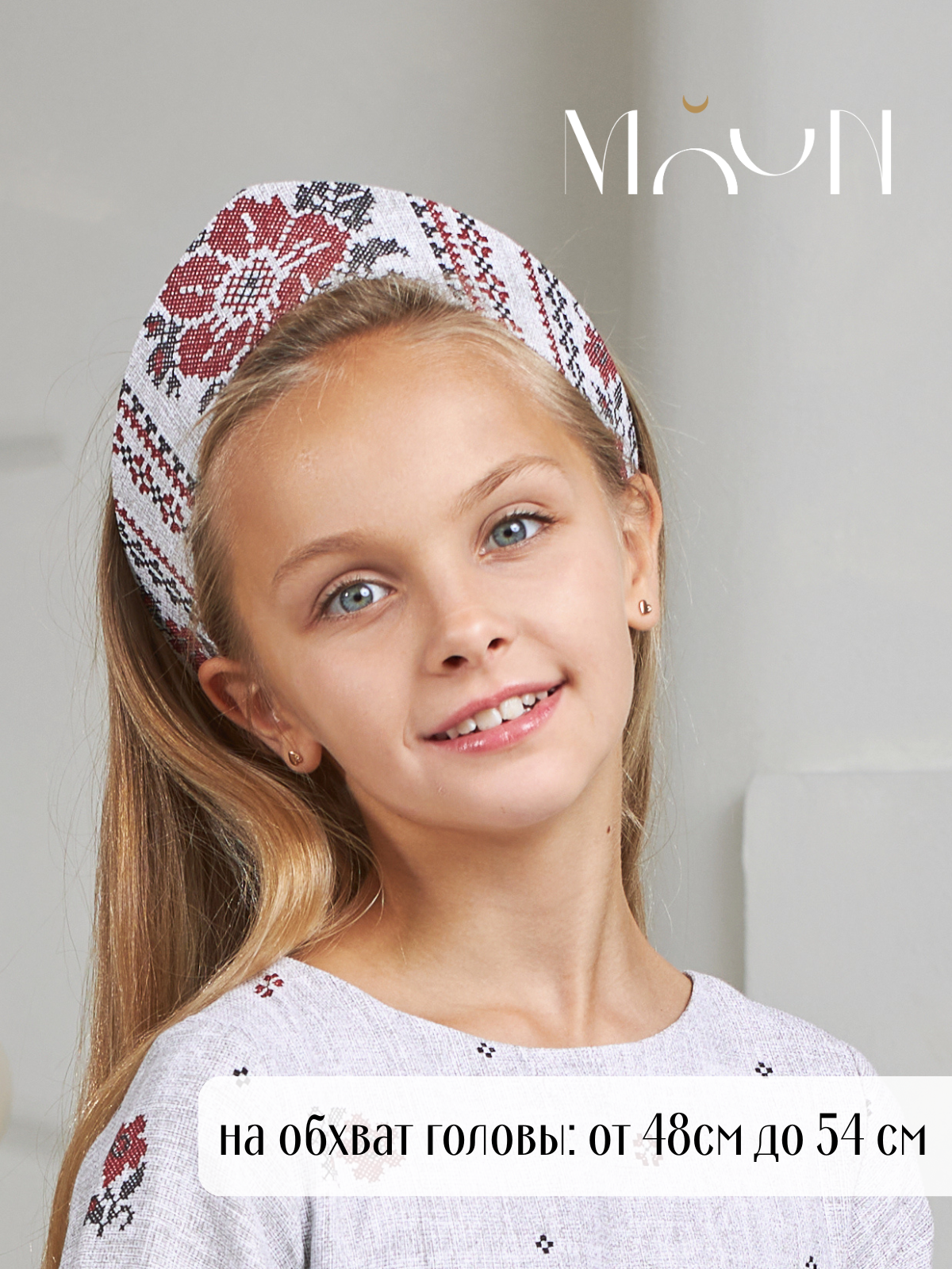 Кокошник MOUN кокошник_рогожка_орнамент - фото 2