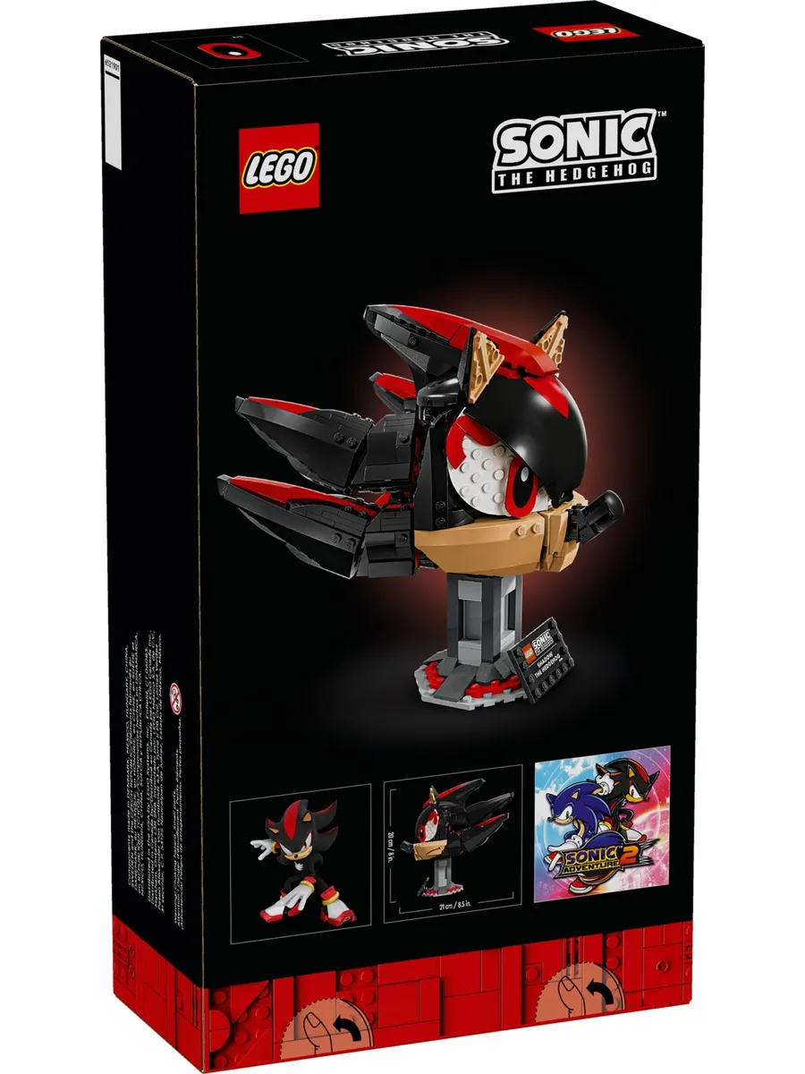 Конструктор LEGO Sonic the Hedgehog голова Соника Тень 720 дет. - фото 8