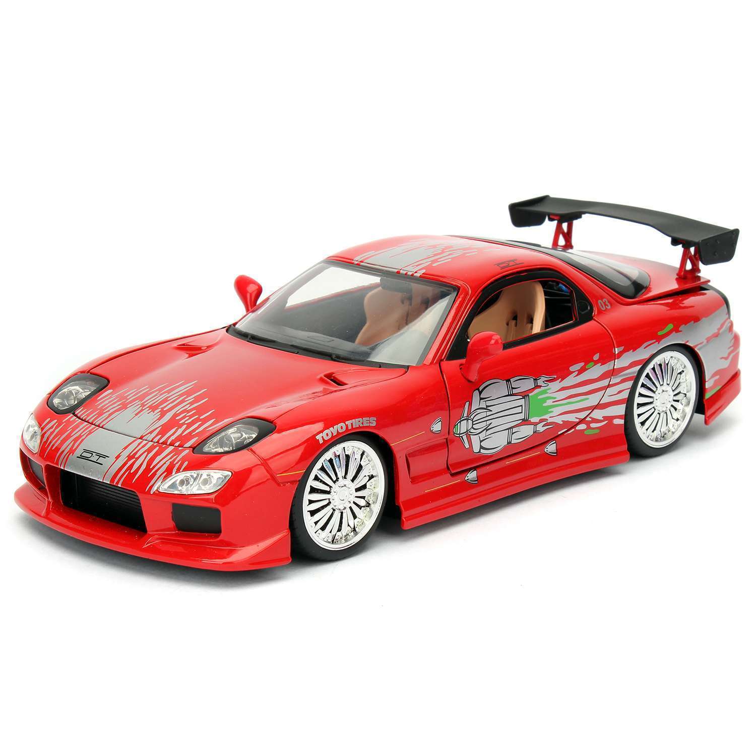 Автомобиль Fast and Furious Mazda RX-7 1993 FD3S-Wide Body 1:24 98338 - фото 6