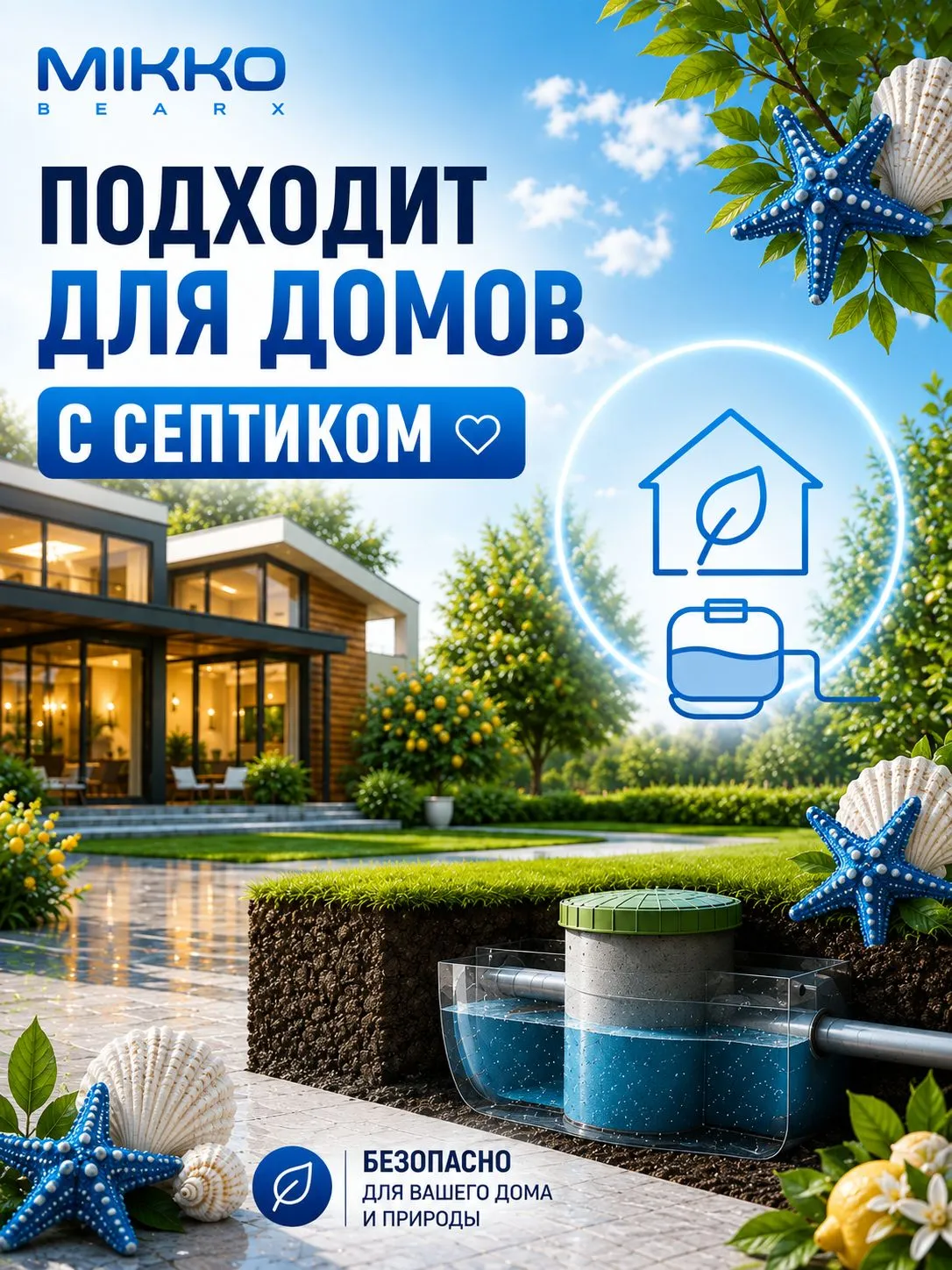 Моющее средство Mikko Bear с ароматом Морской бриз 5000 мл для пола и покрытий - фото 12