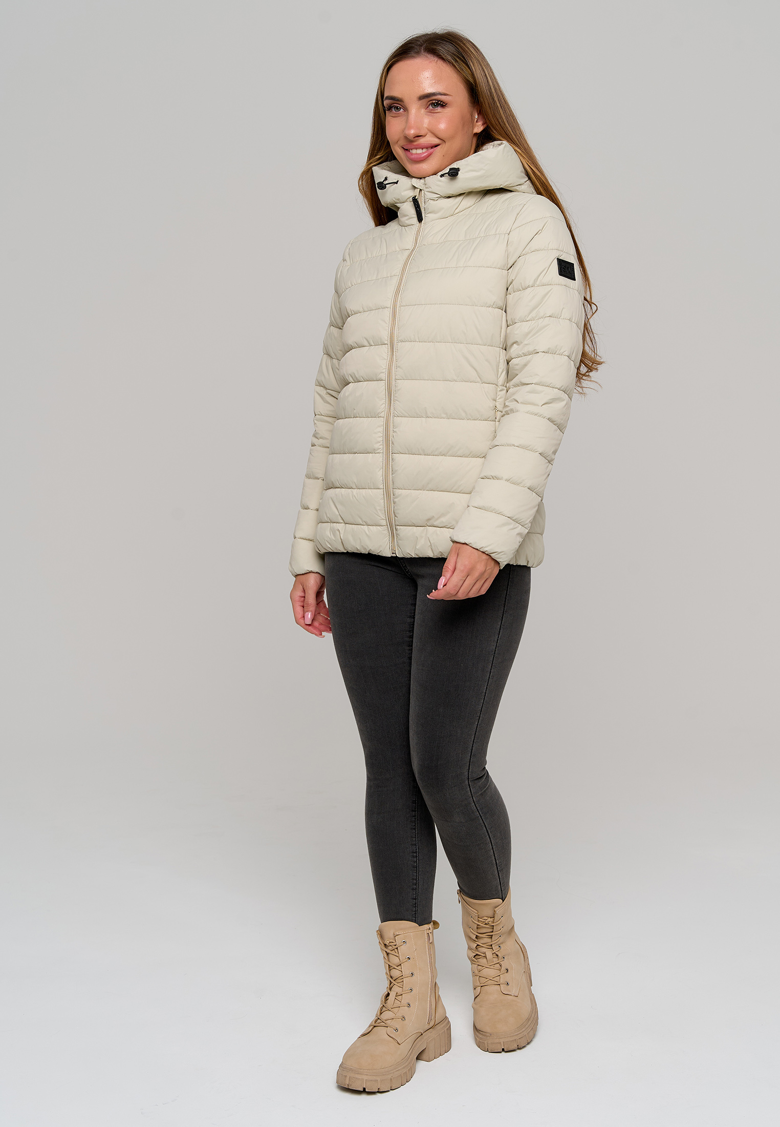 Куртка Stylish AMADEO AJ-8507-бежевый - фото 6