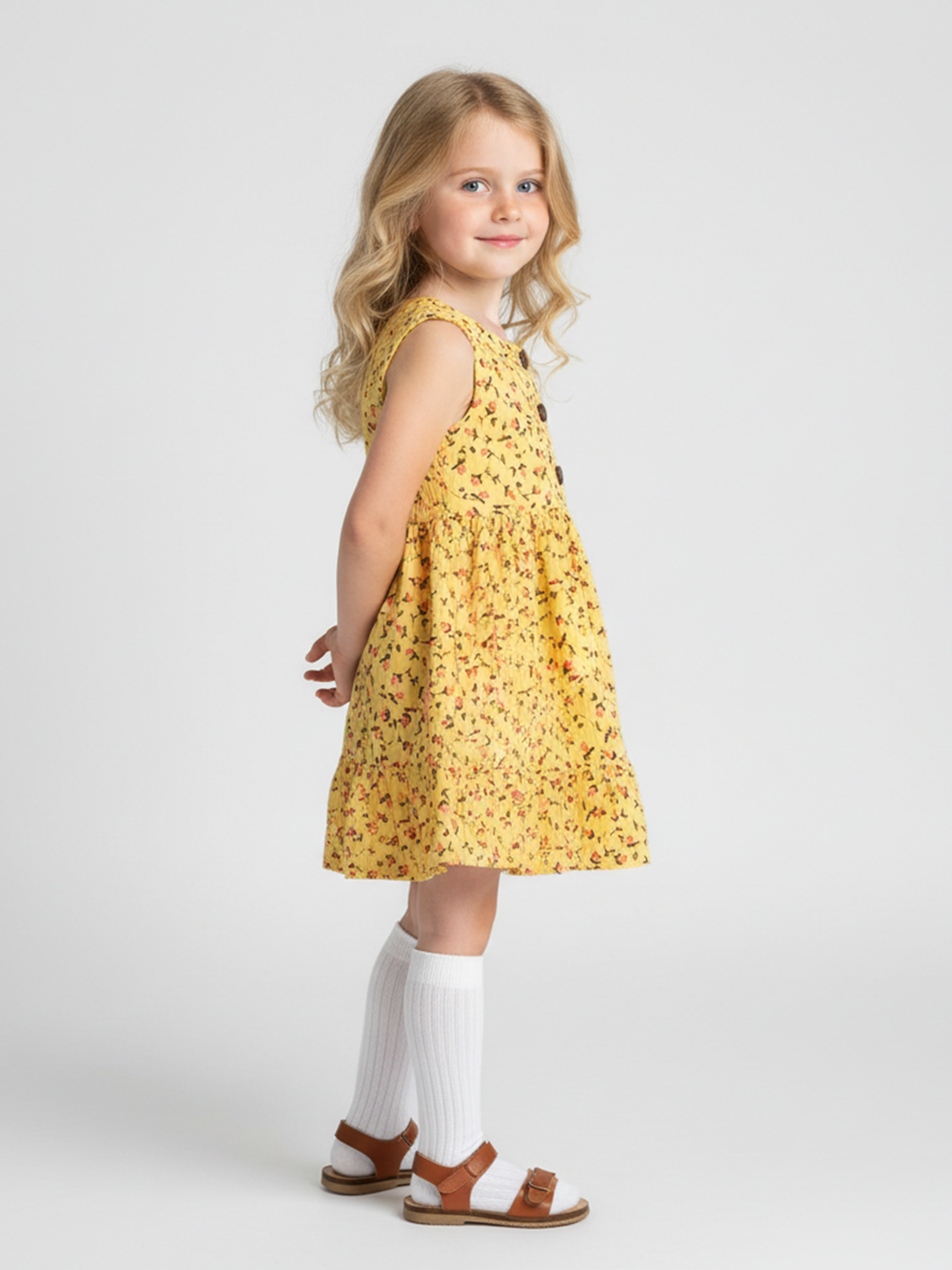 Сарафан Югтекстильторг 204-482/Лимонный - фото 2