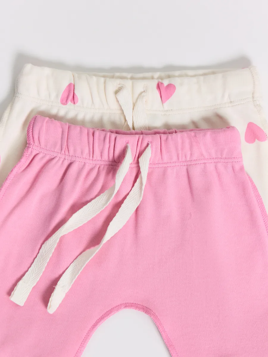 Штанишки 2 шт Mark Formelle (Марк Формэль) 85113-2/сердечки на молоке +розовый - фото 20