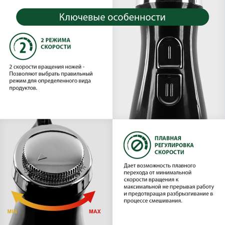 Кухонный процессор MARTA MT-1562 черный жемчуг