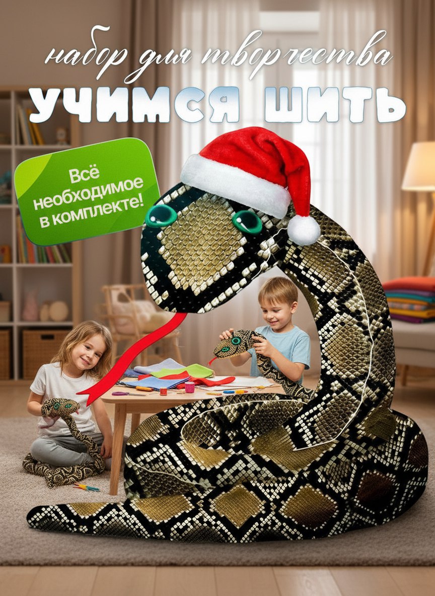 Набор для творчества HappyLine шитье Царевна-змейка - фото 1