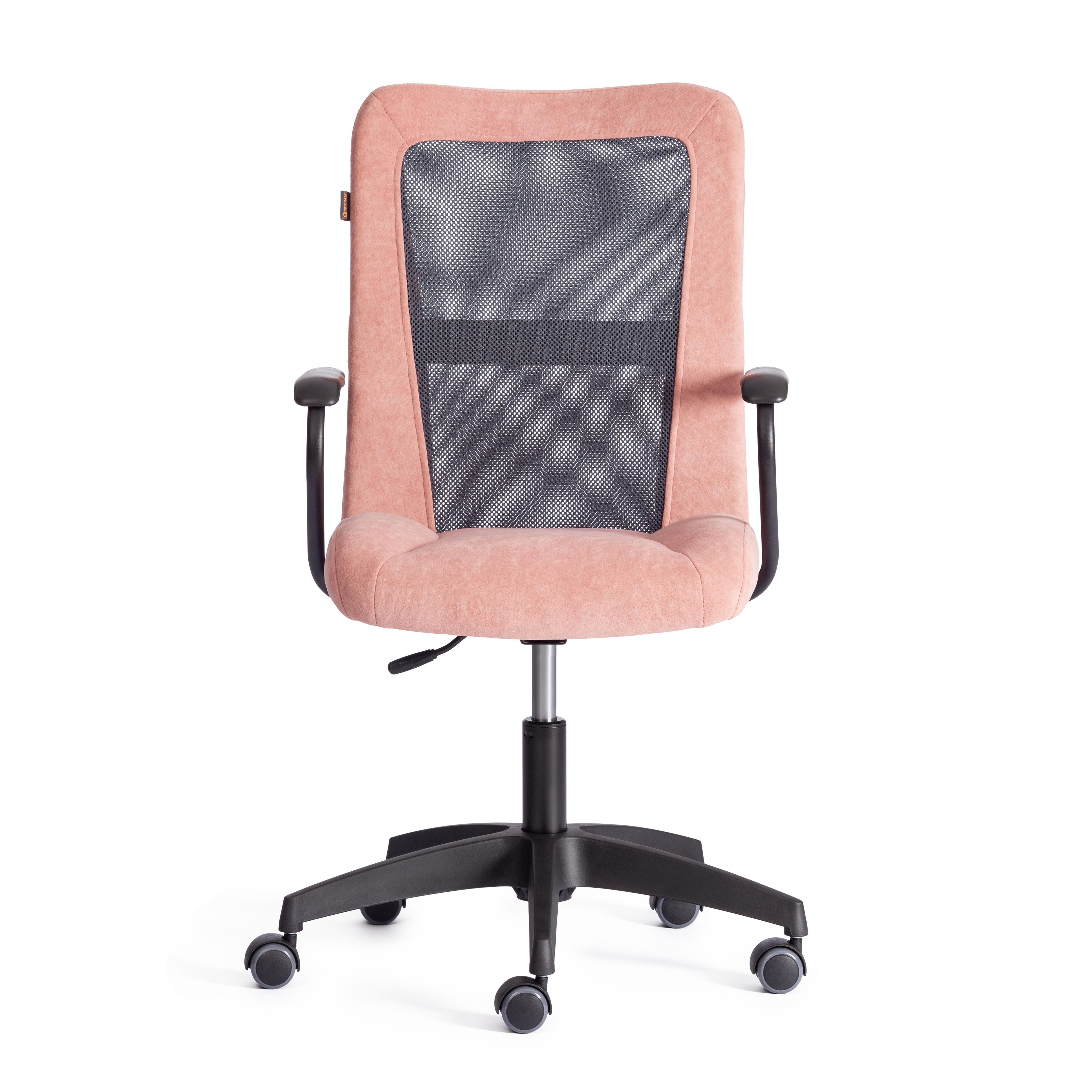 Компьютерное кресло TETCHAIR флок/ткань, розовый/серый - фото 12