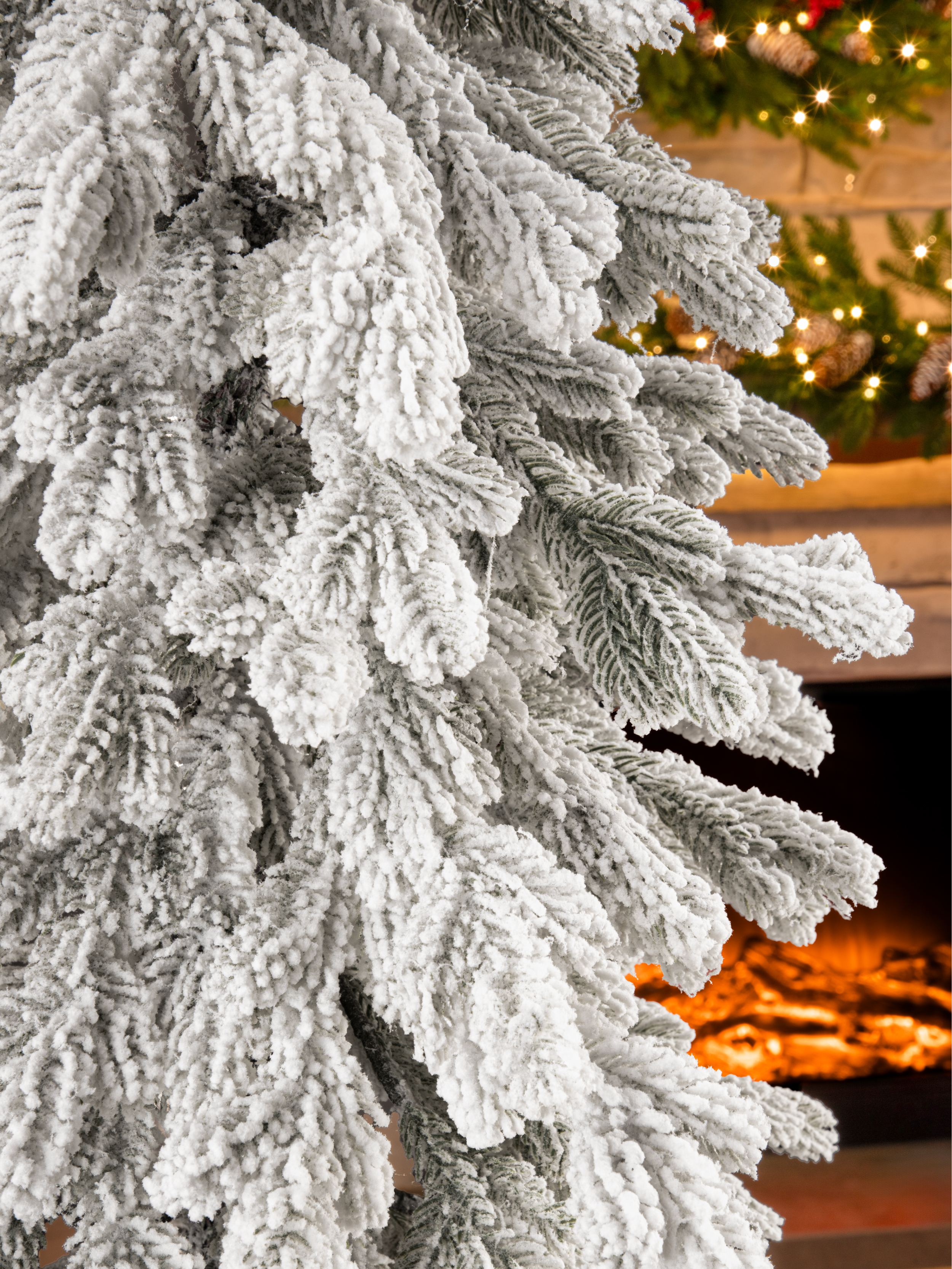 Ель Поезд Ёлок Баллада литая заснеженная на высокой ножке 120см - фото 3