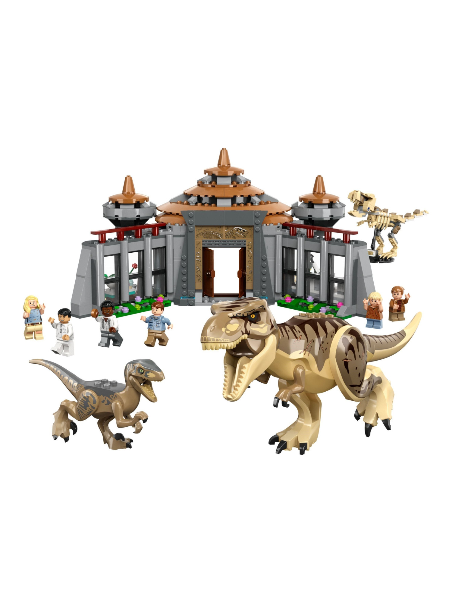 Конструктор LEGO Jurassic World Ти-рекс против Раптора 693 дет. - фото 6