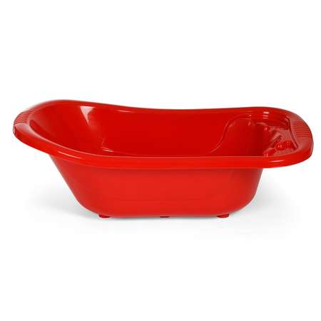 Ванна детская elfplast для купания со сливным клапаном 50 л красный