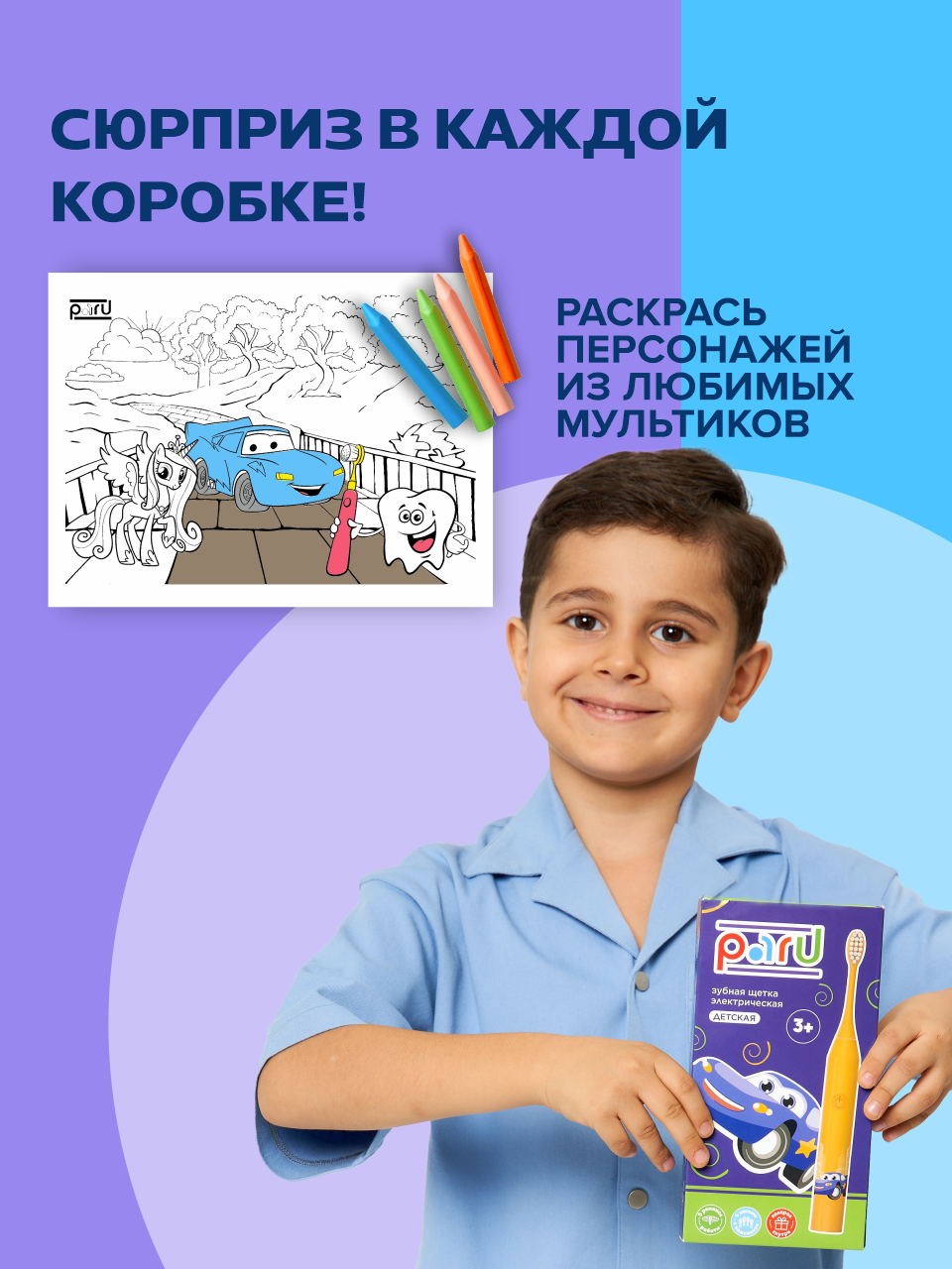 Зубная щетка электрическая PARU - фото 7