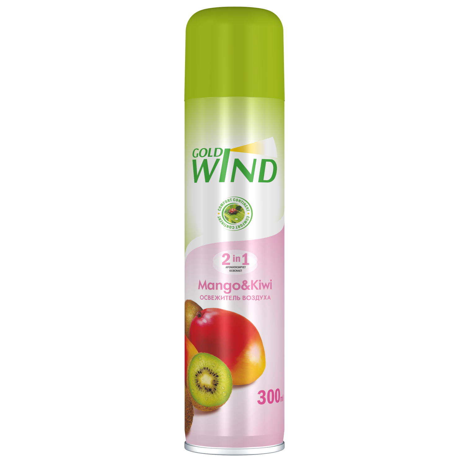 Освежитель воздуха GOLD Wind Mango and Kiwi 300мл - фото 1
