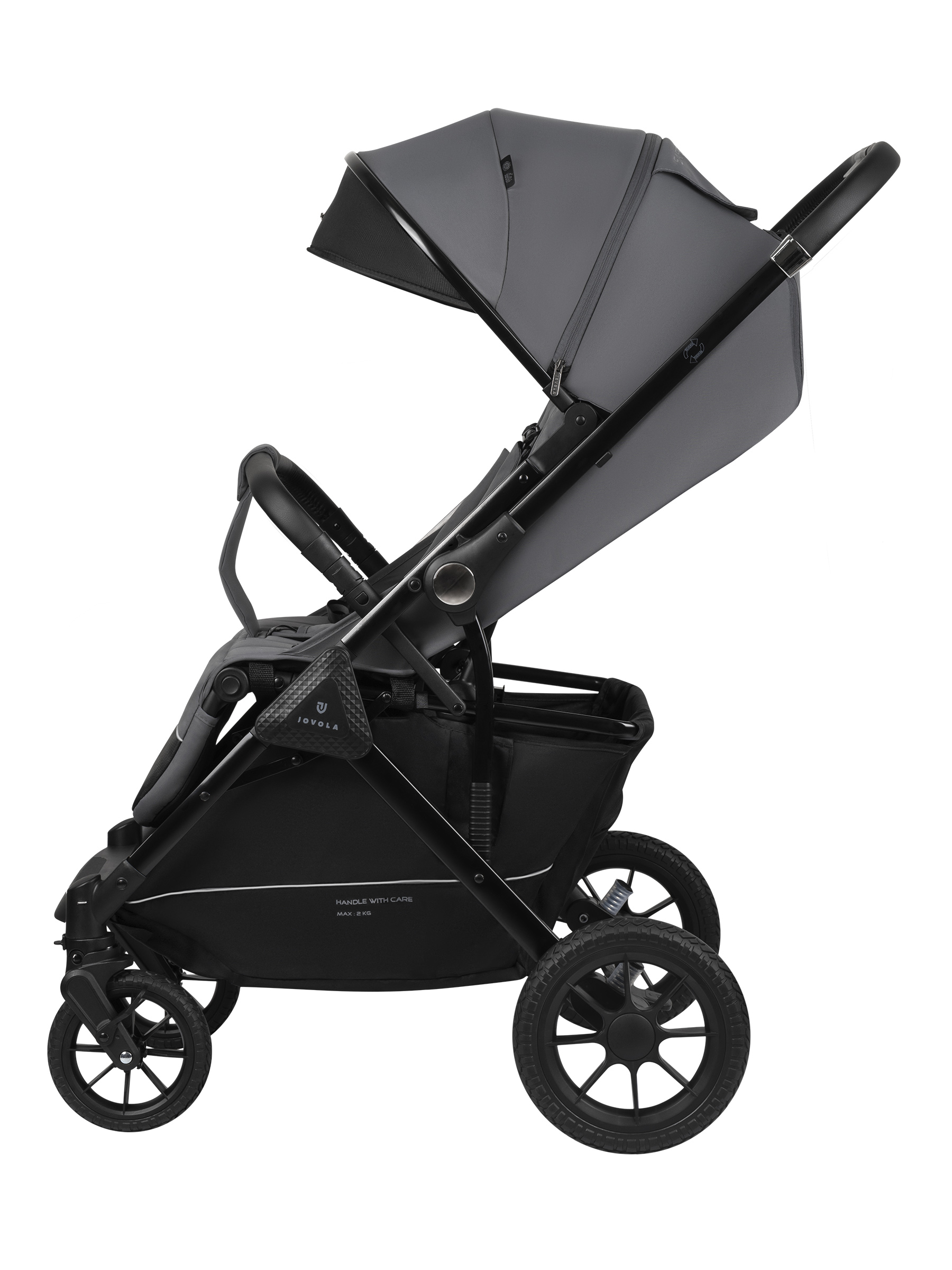 Коляска прогулочная JOVOLA Magma Plus темно-серый - фото 21