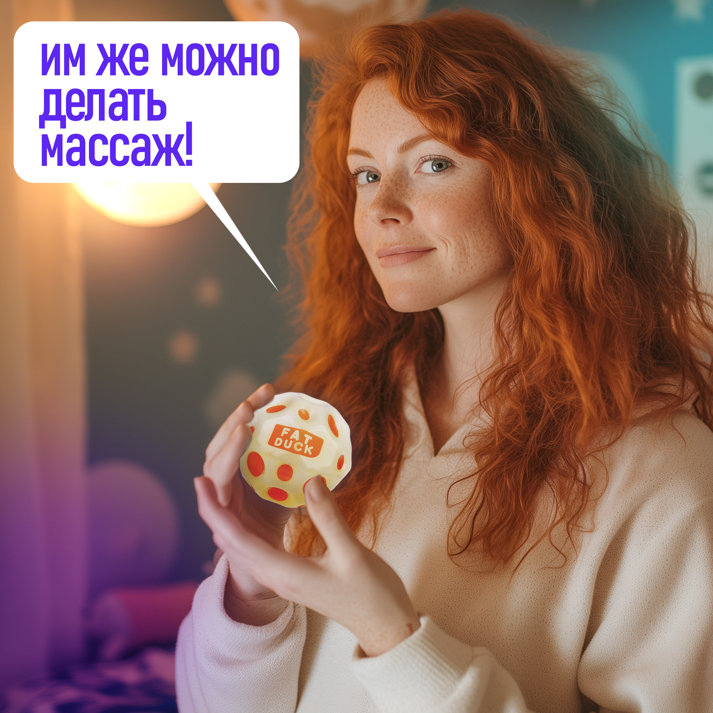 Мяч детский moon ball Крутой Замес 1TOY попрыгунчик лунный галактический мон бол светло-желтый - фото 7