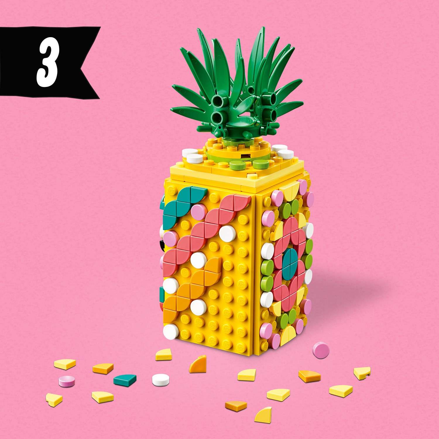 Конструктор LEGO DOTS Подставка Ананас блочный - фото 16