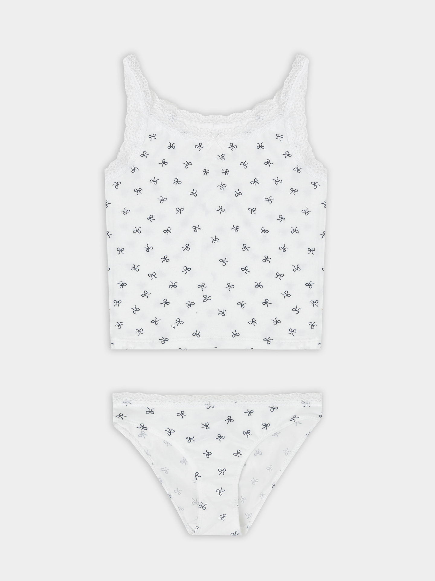 Майка и трусы Mark Formelle (Марк Формэль) 447008/бантики на белоснежном - фото 1