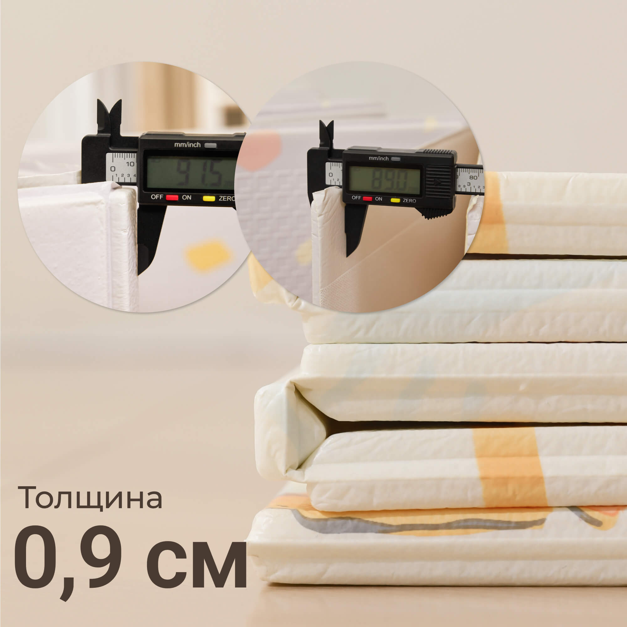 Детский складной коврик UNIX Kids Learning 120 x 150 см 1 шт. - фото 2