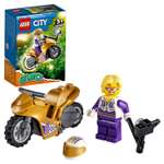 Конструктор LEGO City Трюковый мотоцикл блочный
