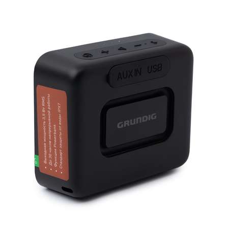 Колонка портативная . черный 3.5W Mono BT/3.5Jack